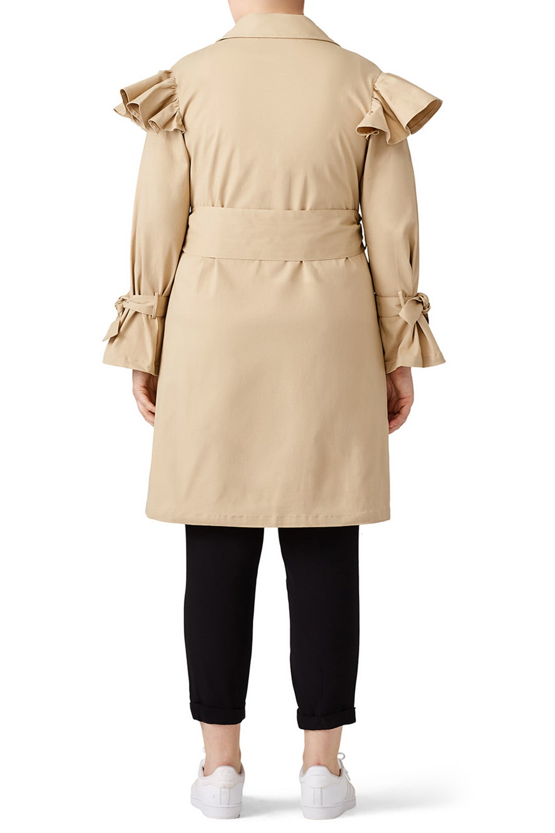 Gingham Collared Trench Coat by LOST INK 1