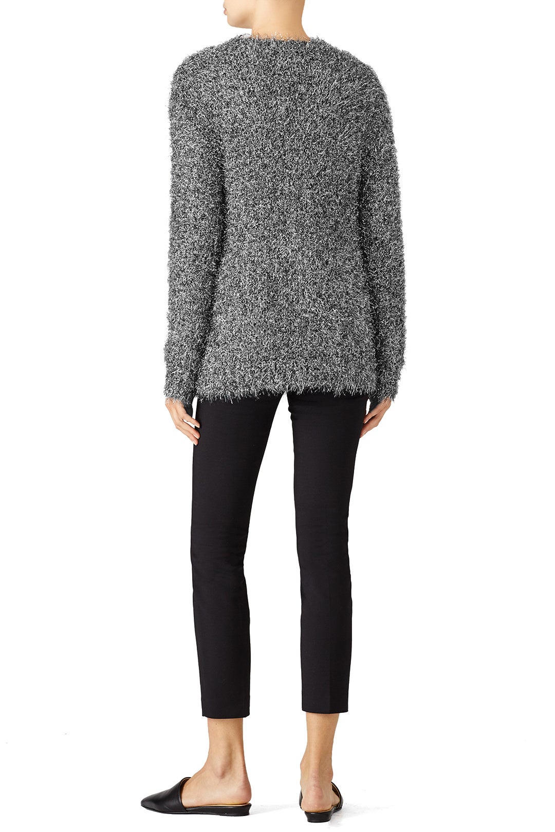 Silver Fringe Sweater by Milly 1