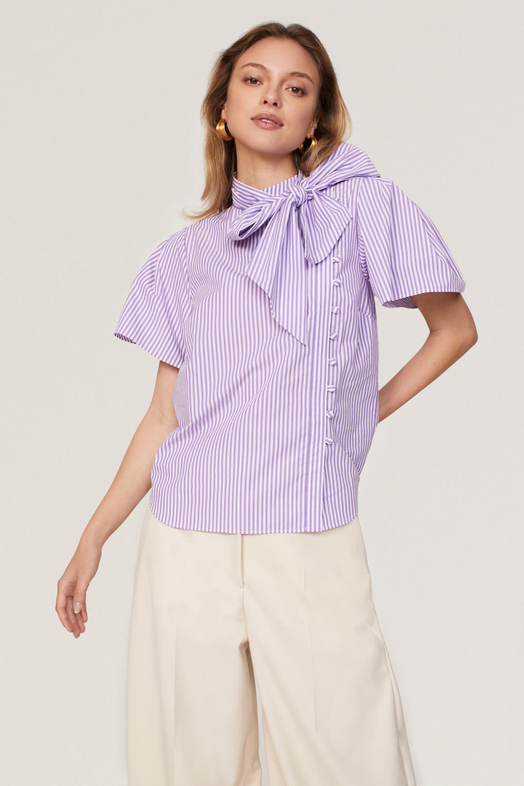 Tie Neck Top by Adam Lippes x RTR | Rent the Runway