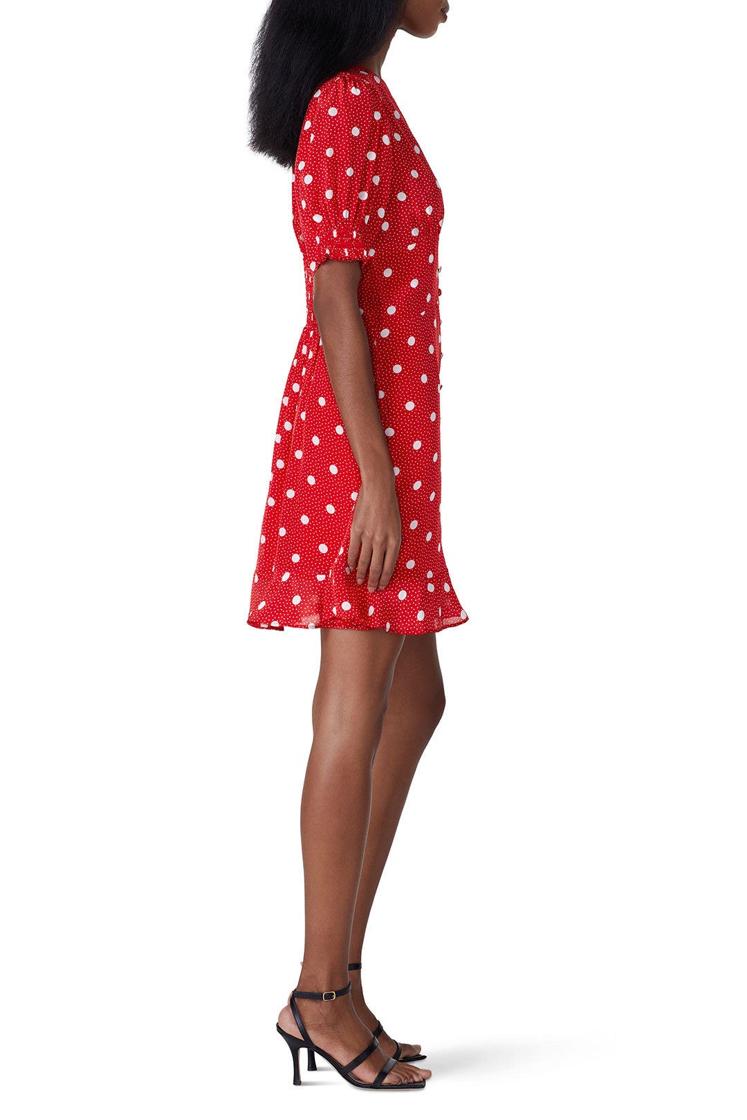 Red Short Printed Smocked Dress by The Kooples 2