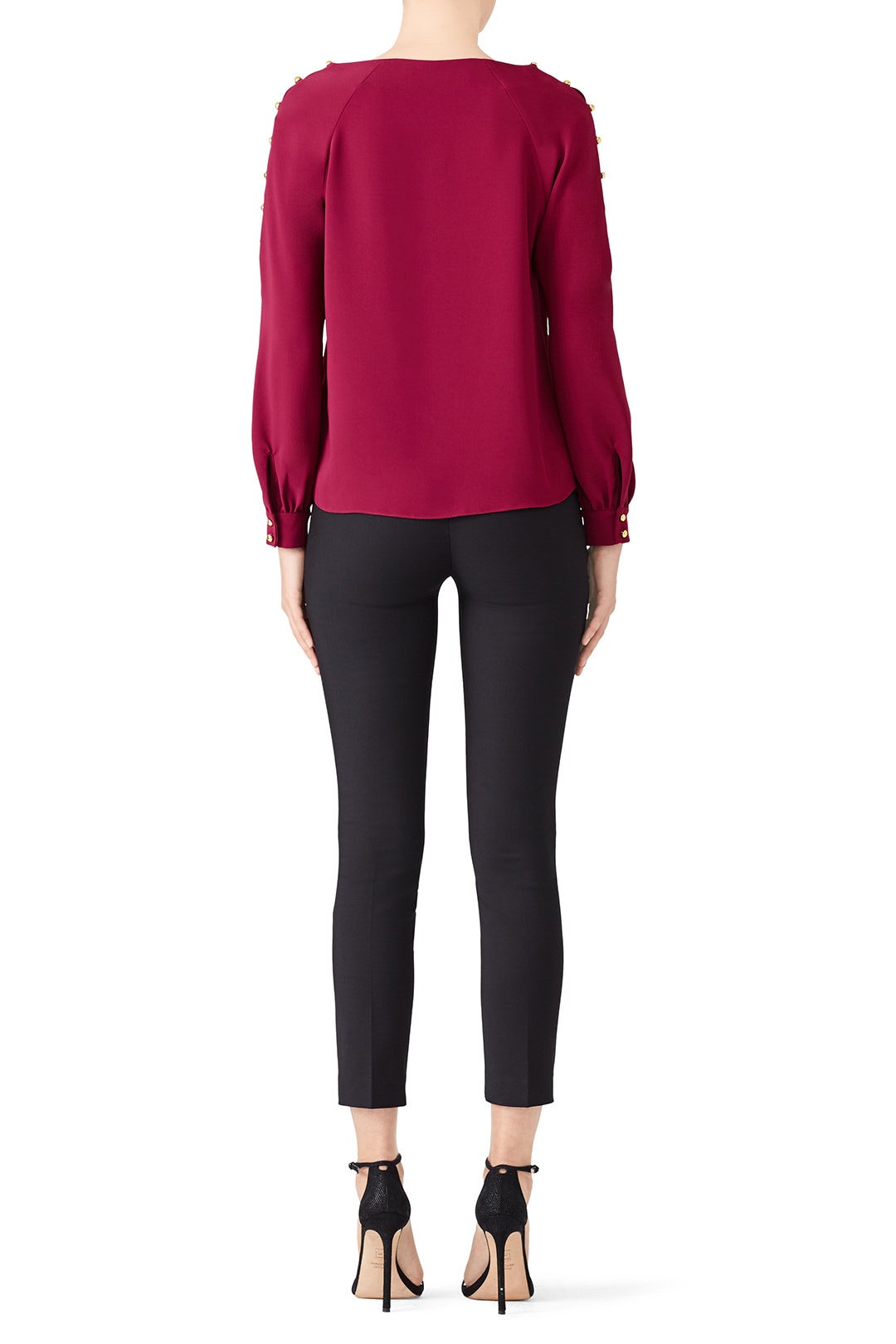 Purple Side Button Top by Amanda Uprichard 2