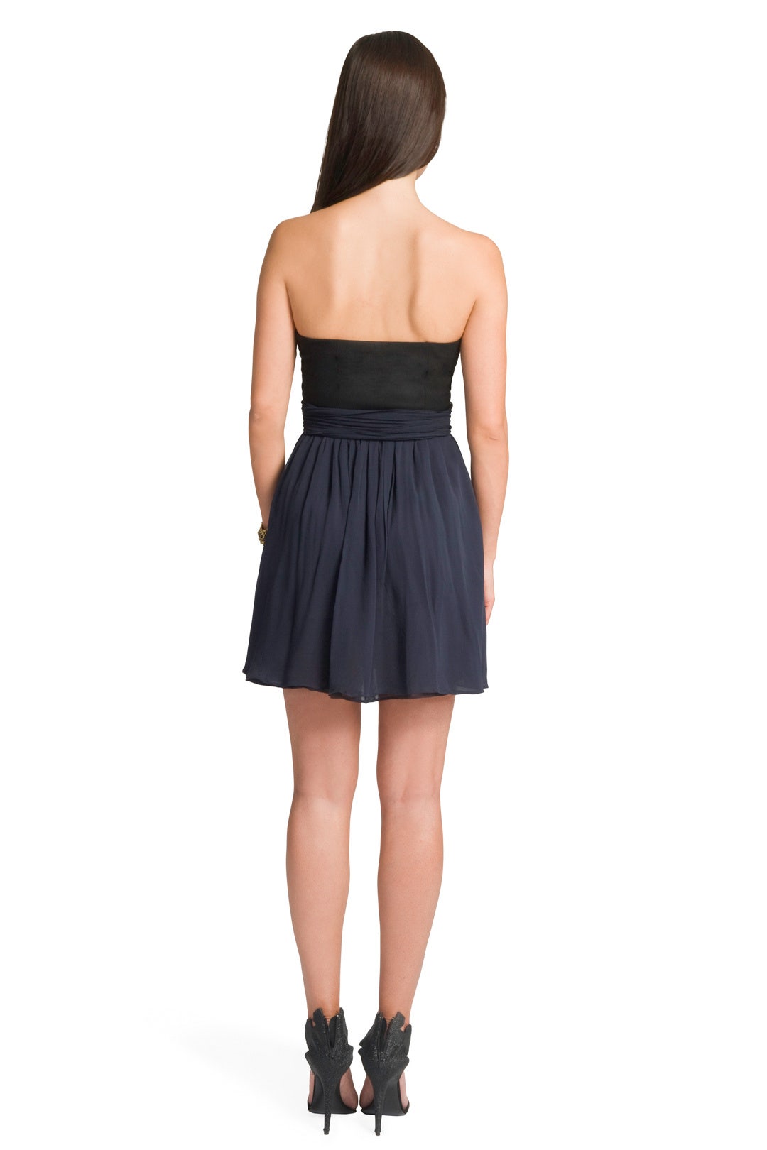 Draped Bi-color Dress by Theory 1