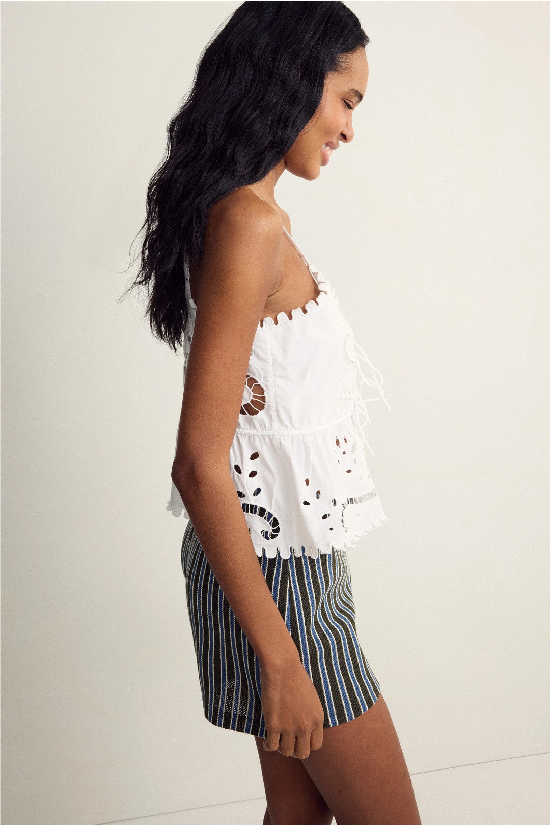 Vichi Striped Shorts by Veronica Beard 2