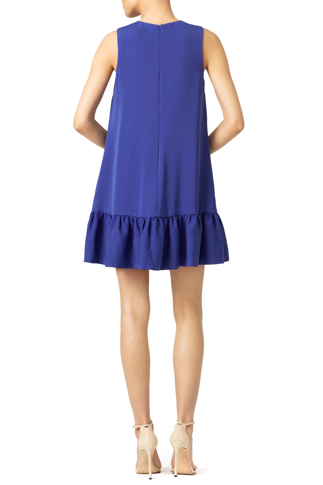 Indigo Ruffle Duster Shift by Cynthia Rowley 1