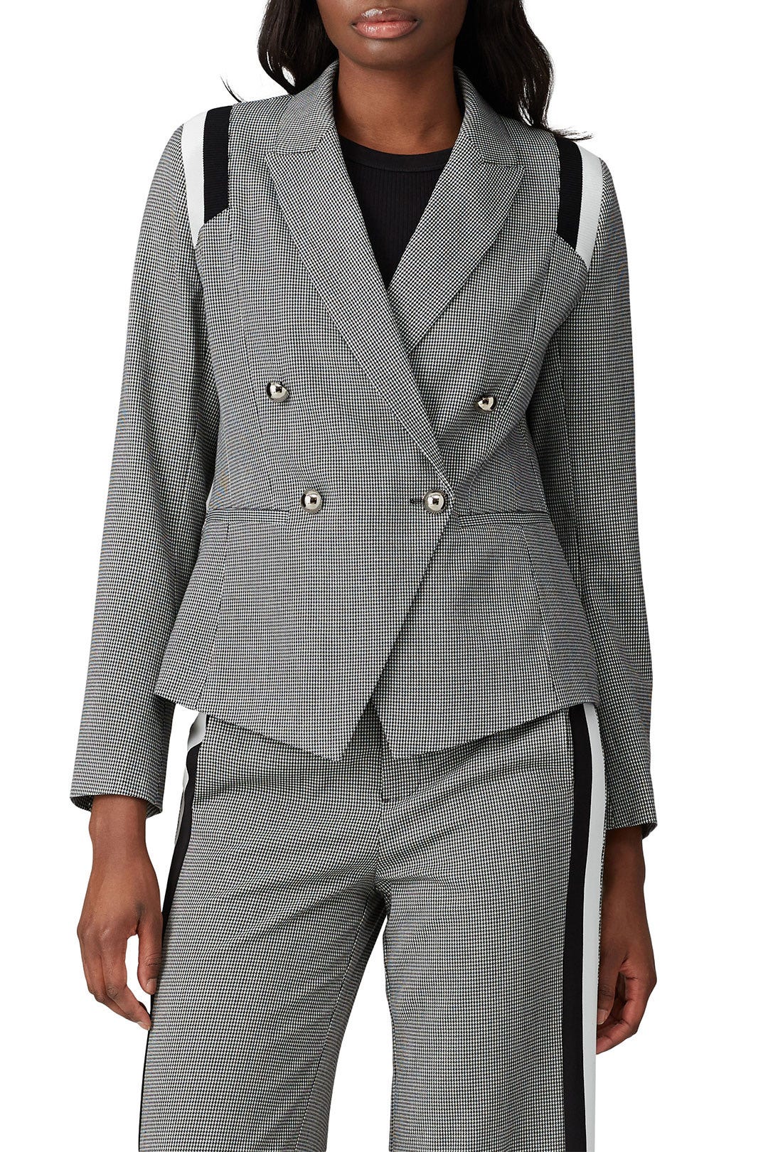 Plaid Varsity Stripe Blazer by Great Jones 1