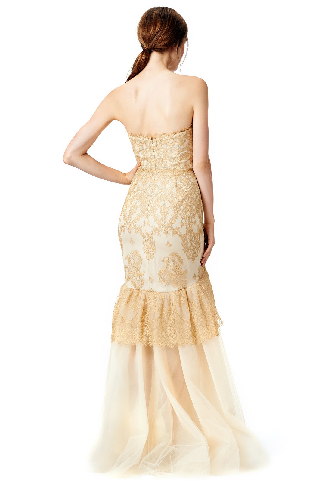 Dipped in Gold Mermaid Gown by Marchesa Notte 1