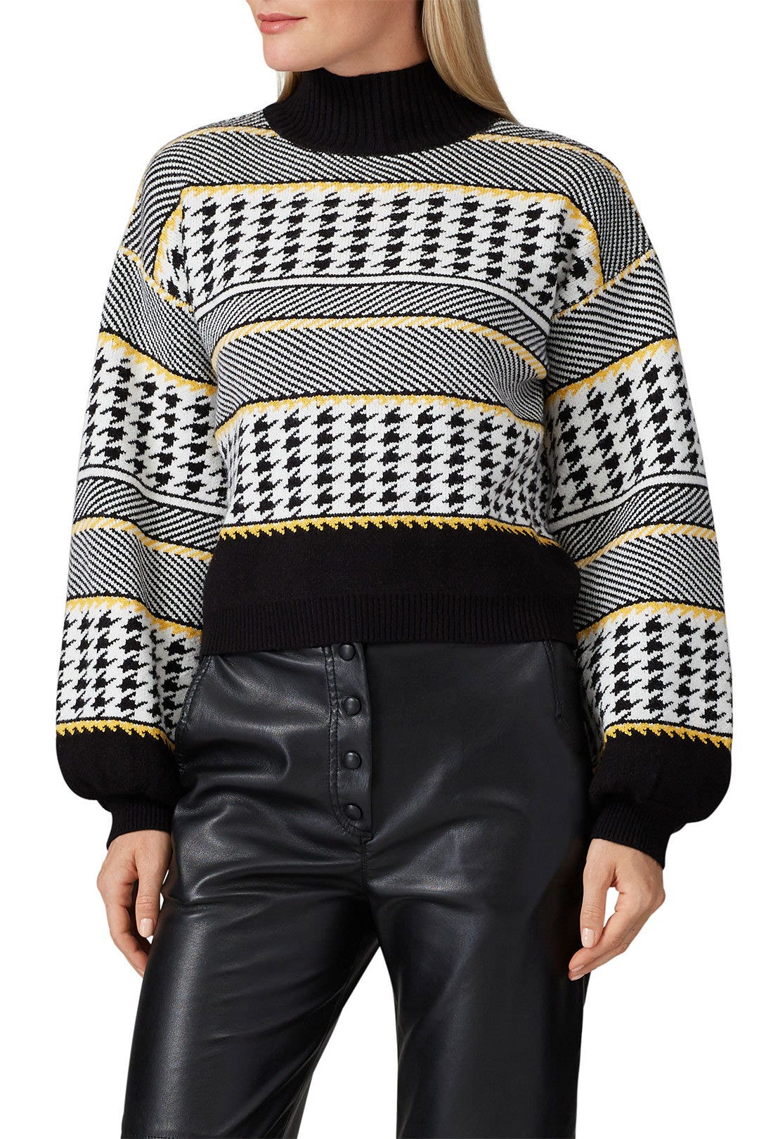 Printed Mock Neck Sweater by Louna 2