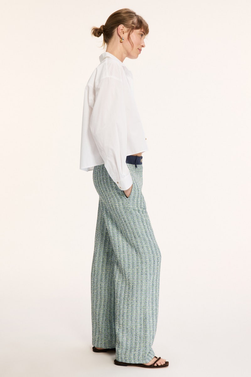 Poelia Tweed Trouser by Maje - Photo 1