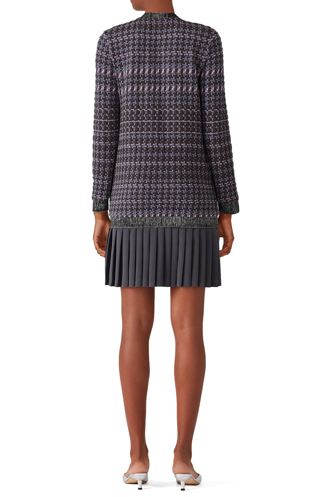 Houndstooth Pleat Dress by Nicole Miller 1