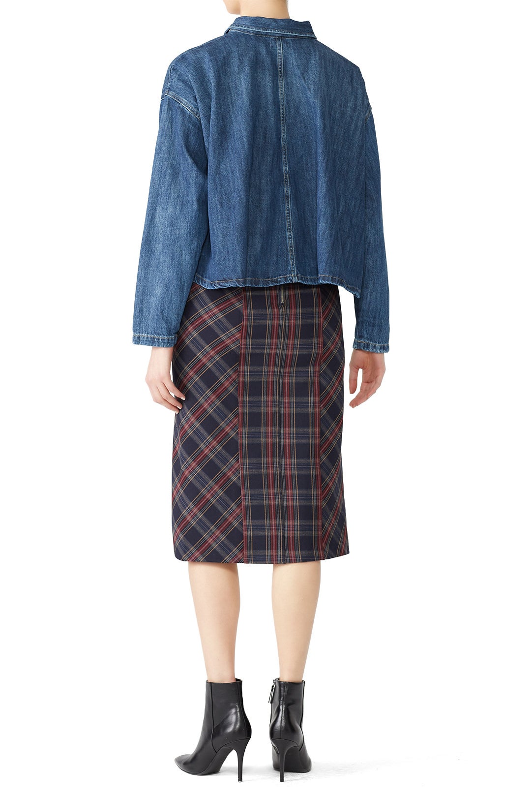See You Glow Plaid Skirt by Free People 1