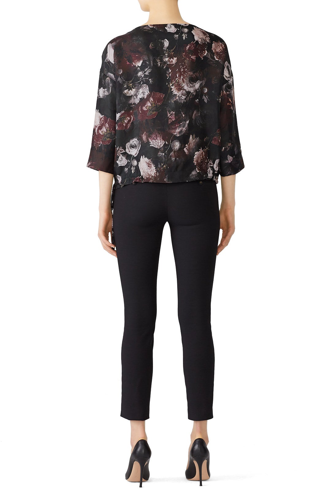 Floral Tie Hem Top by Fuzzi 2