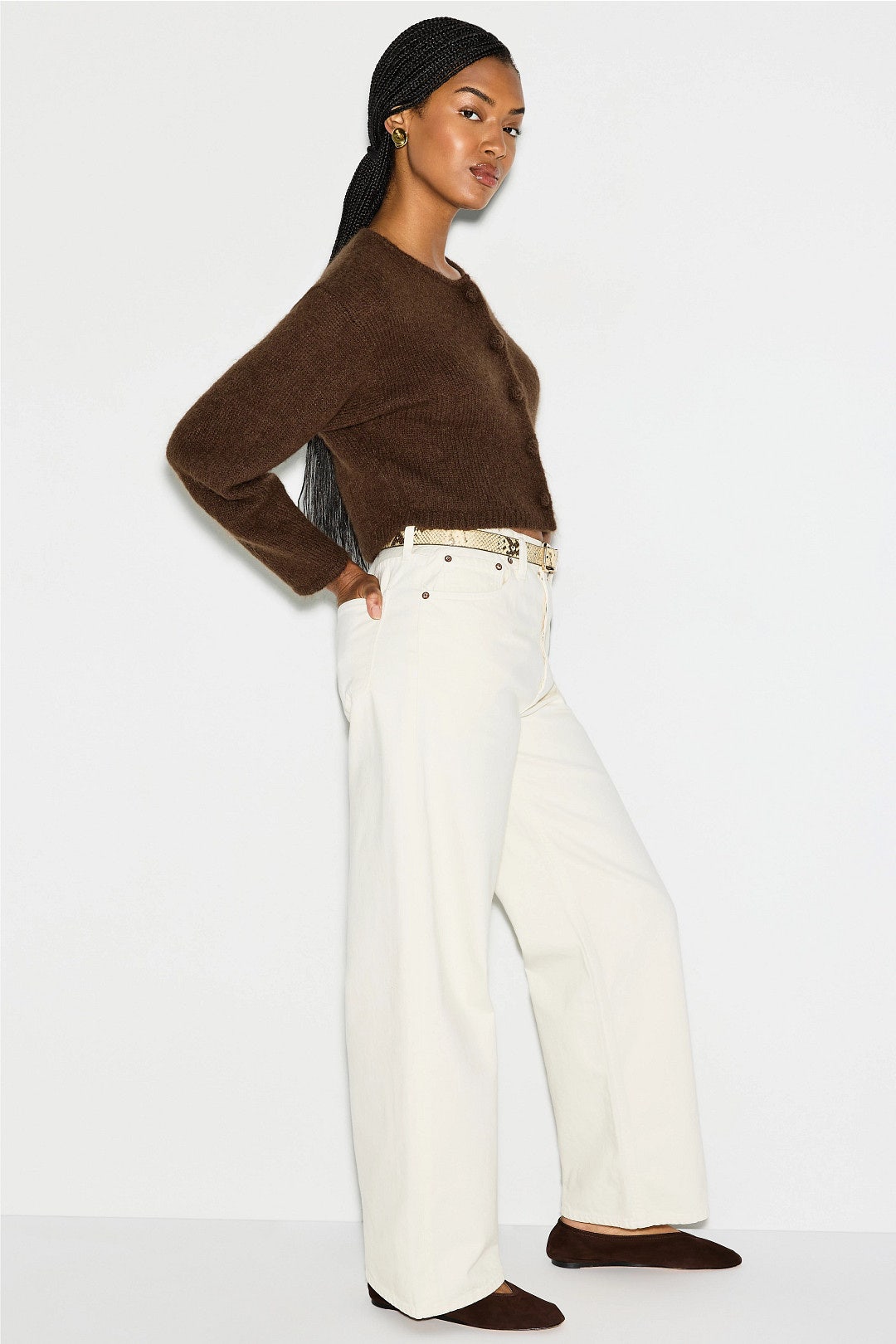 Brown Zharea Cardigan by By Malene Birger 1