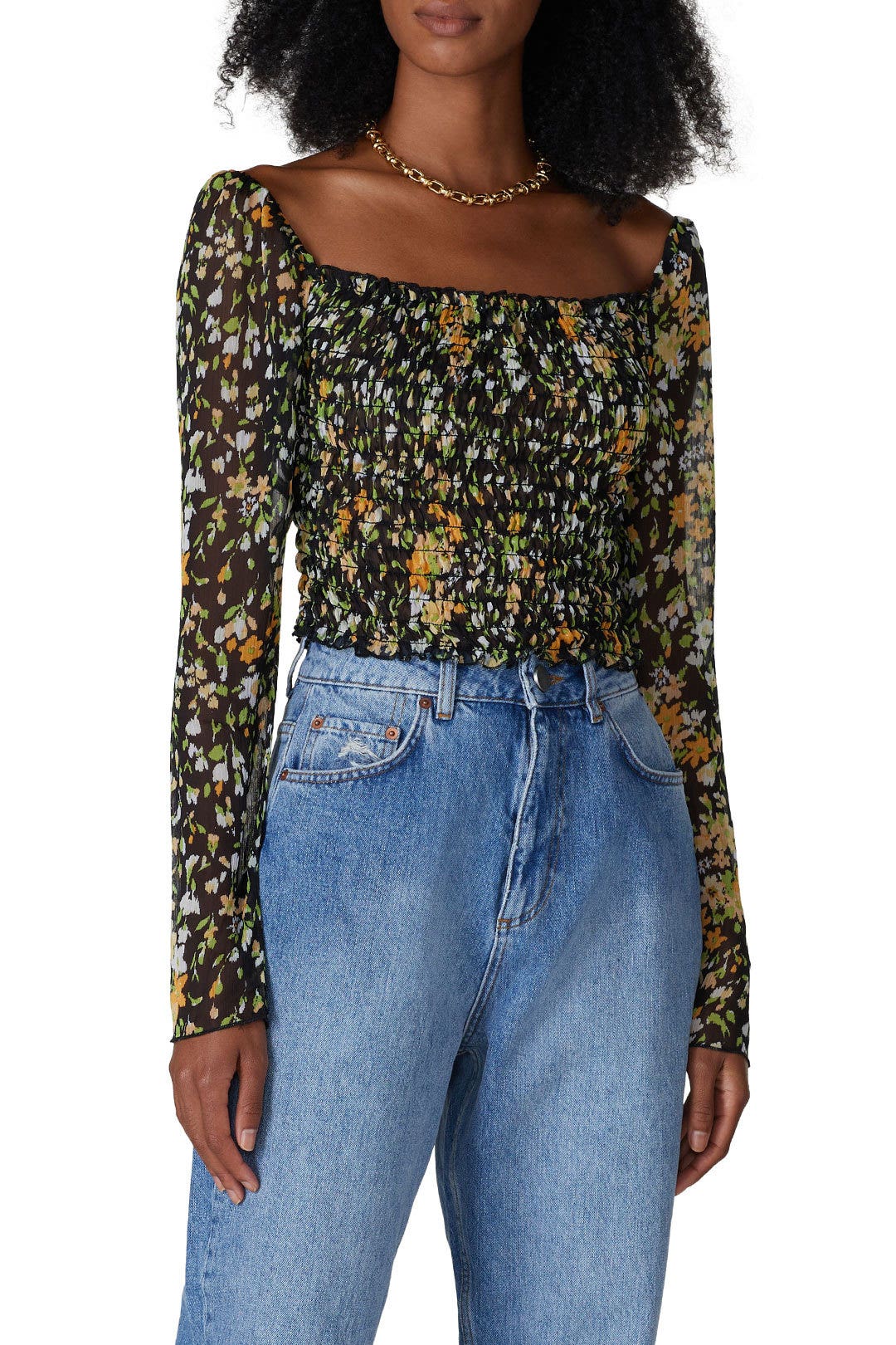 Floral Ruched Body Top by Louna 1