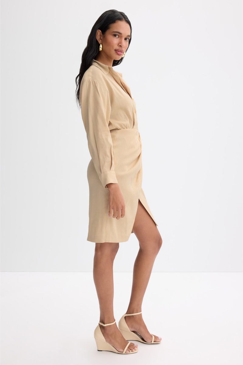 Rilinen Wrap Dress by Maje - Photo 1