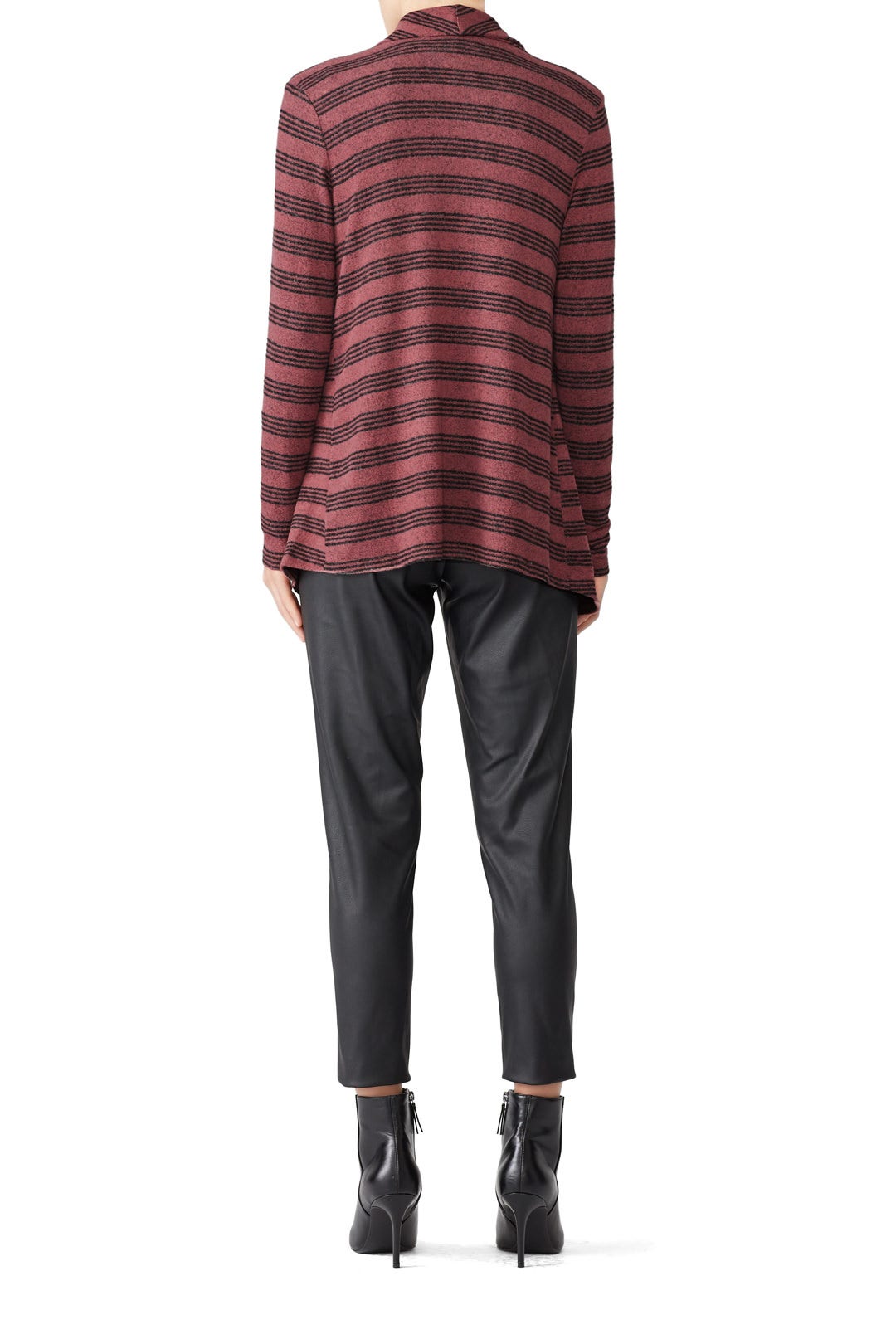 Amie Cozy Stripe Cardigan by B Collection by Bobeau 1