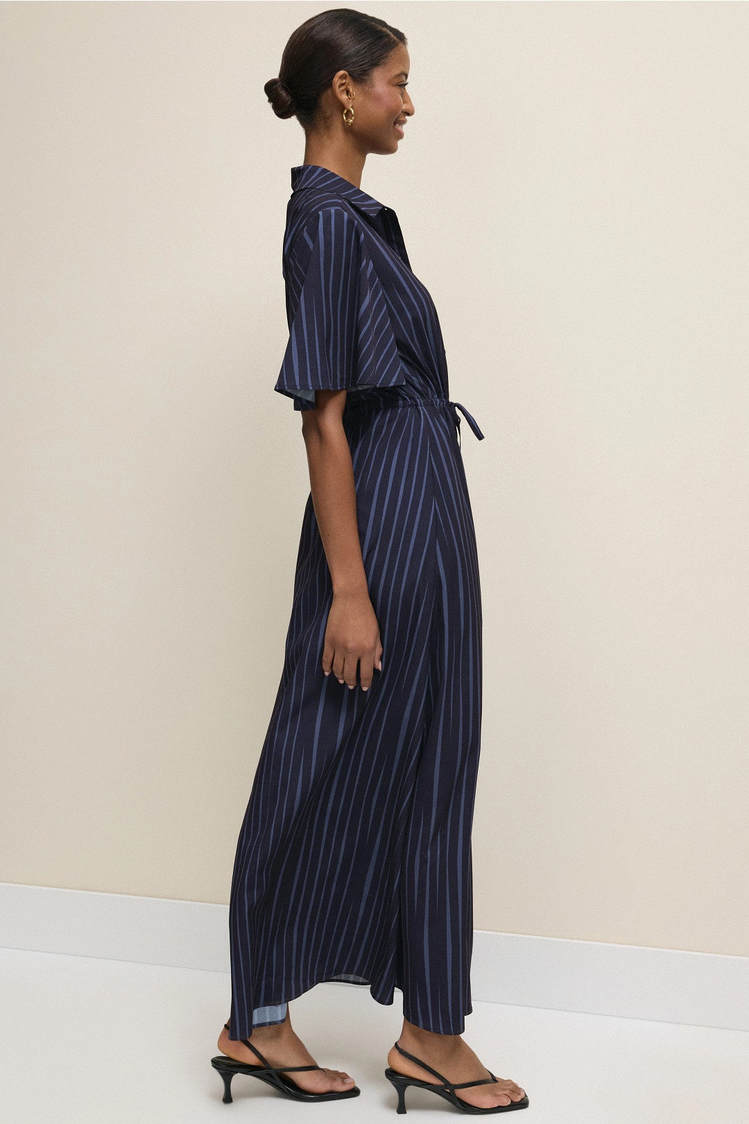 Striped Button Down Maxi Dress by Hutch 2