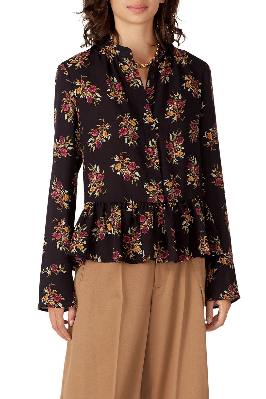 Floral Button Front Top by Thakoon x RTR 2