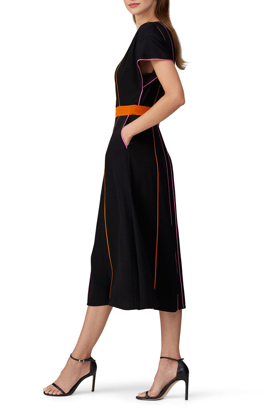 Neon Piping Davina Dress by Diane von Furstenberg 1