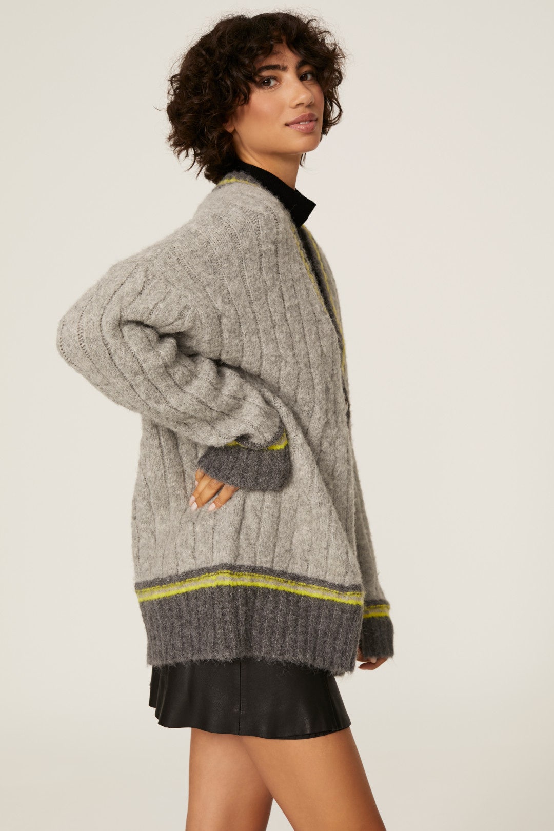 Mckenzie Striped Cardigan by Line + Dot 1