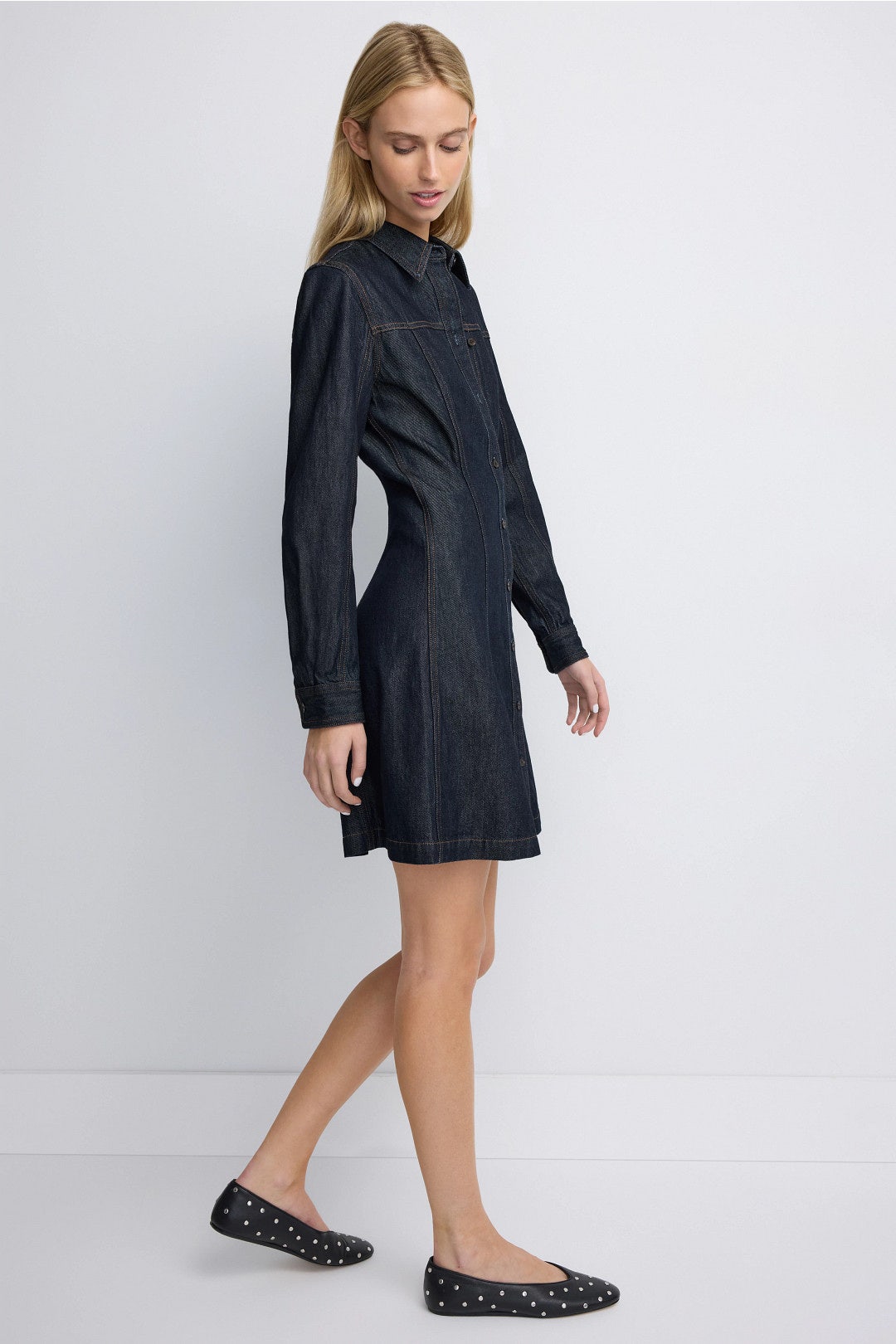 Seamed Denim Mini Dress by Madewell 1