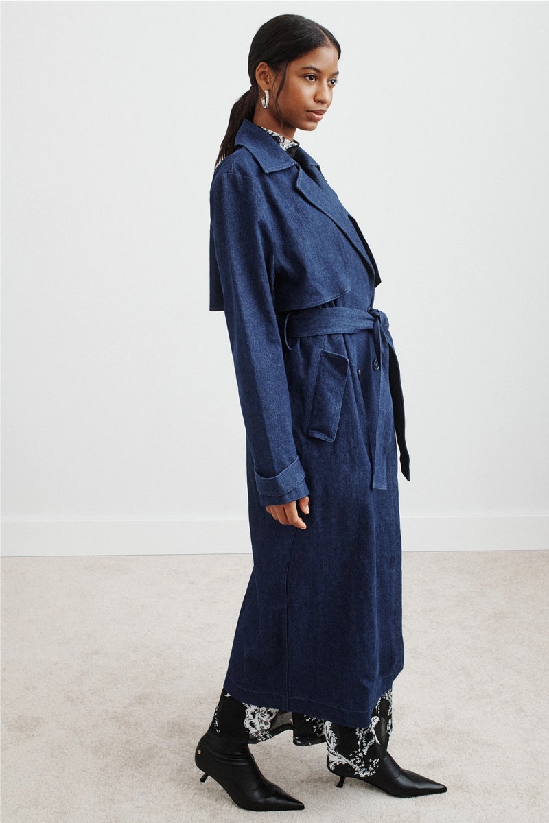 Leon Denim Trench Coat by Suboo - Photo 1