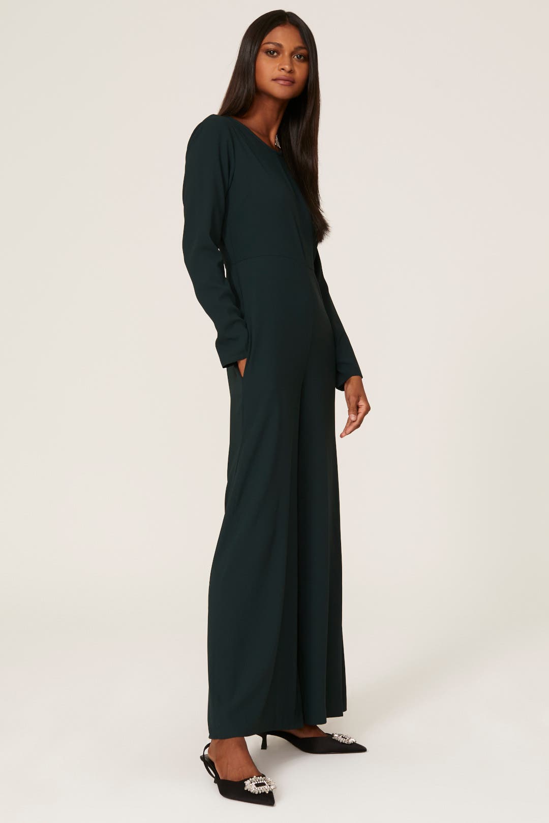 アムステルダム　　ロンスプ　レデース Emerald Green Jumpsuit by Adam Lippes x RTR | Rent the Runway