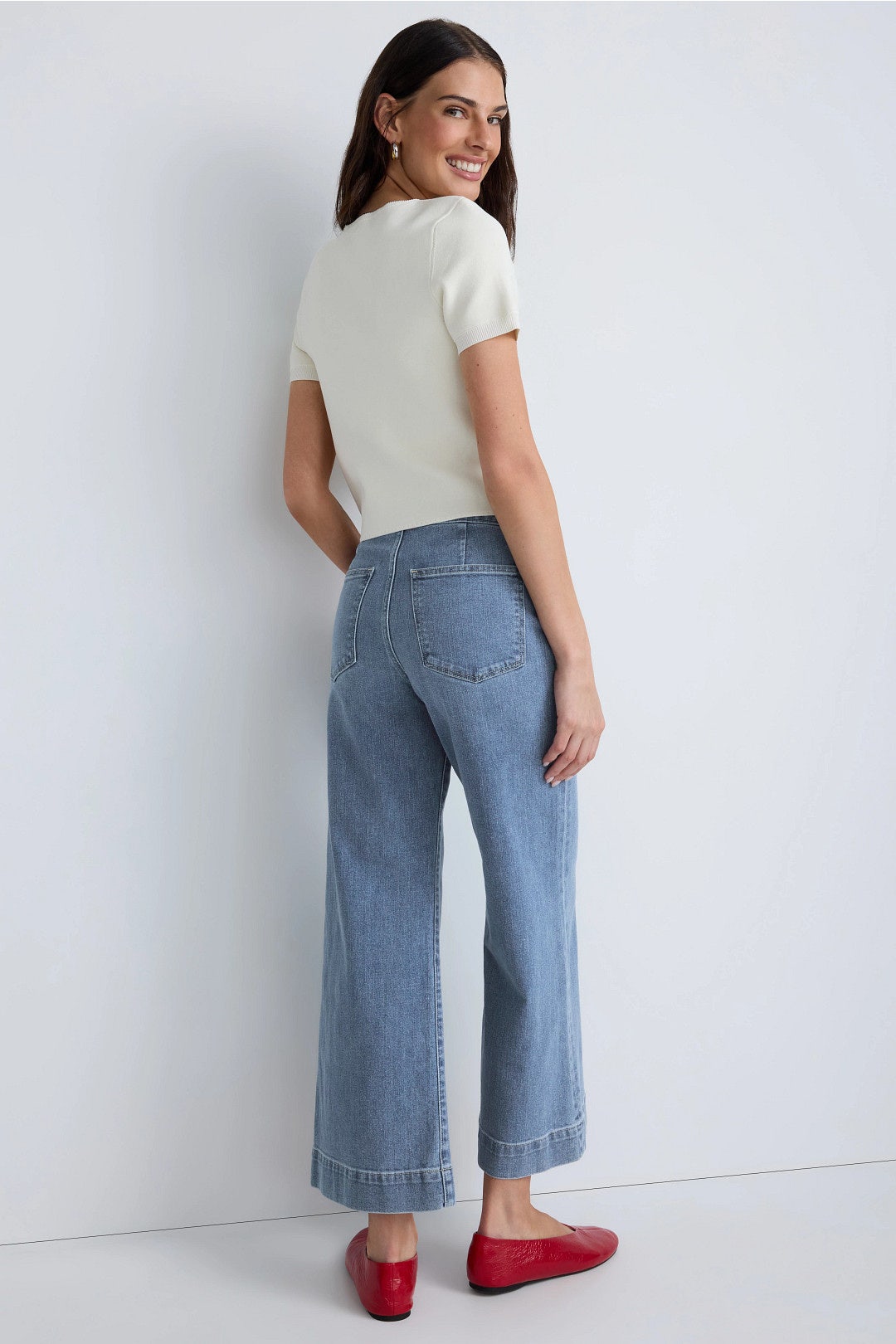 Ellia Wide Leg Ankle Jeans by Joe's Jeans 2
