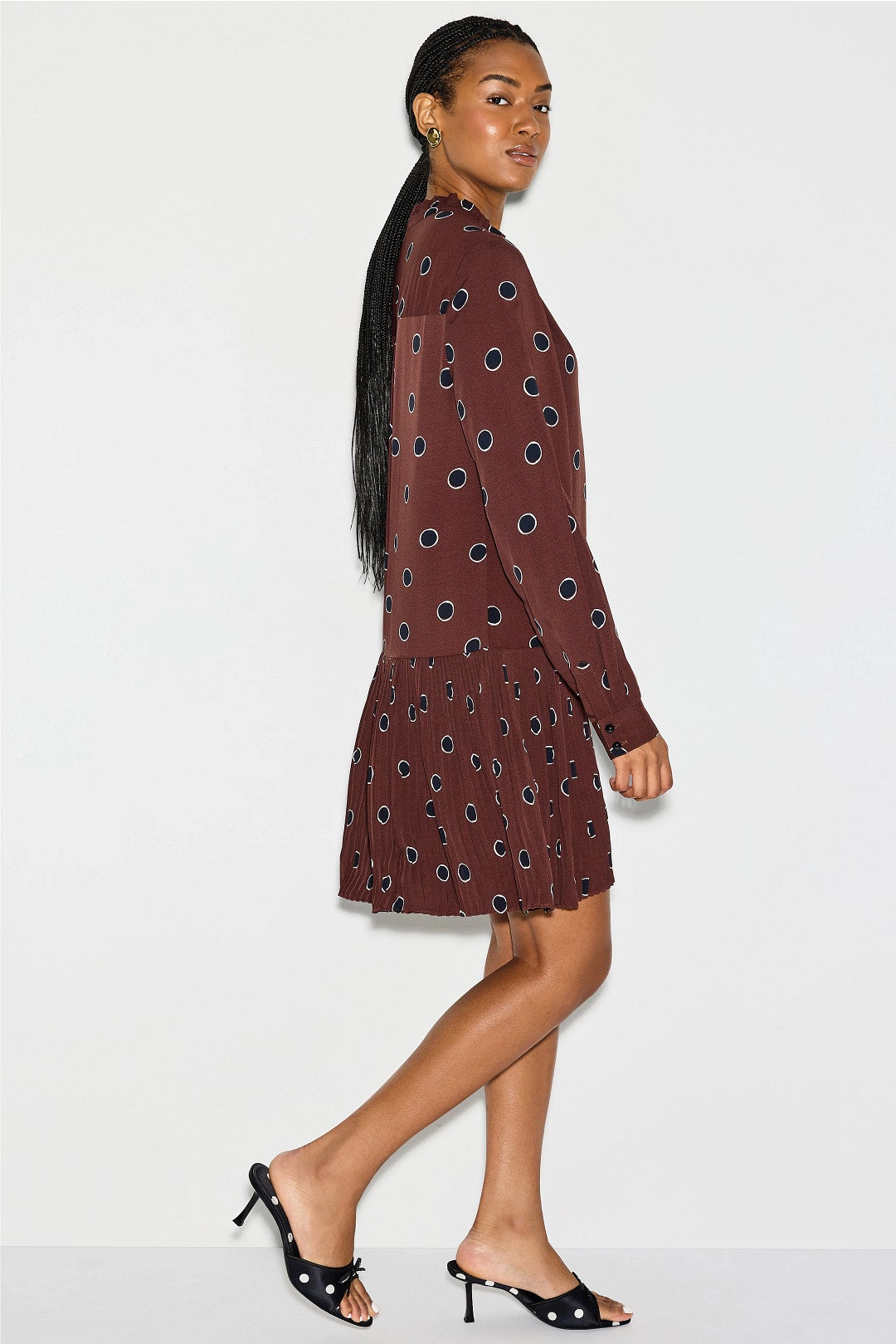 Pleated Flounce Shirt Dress by kate spade new york 1