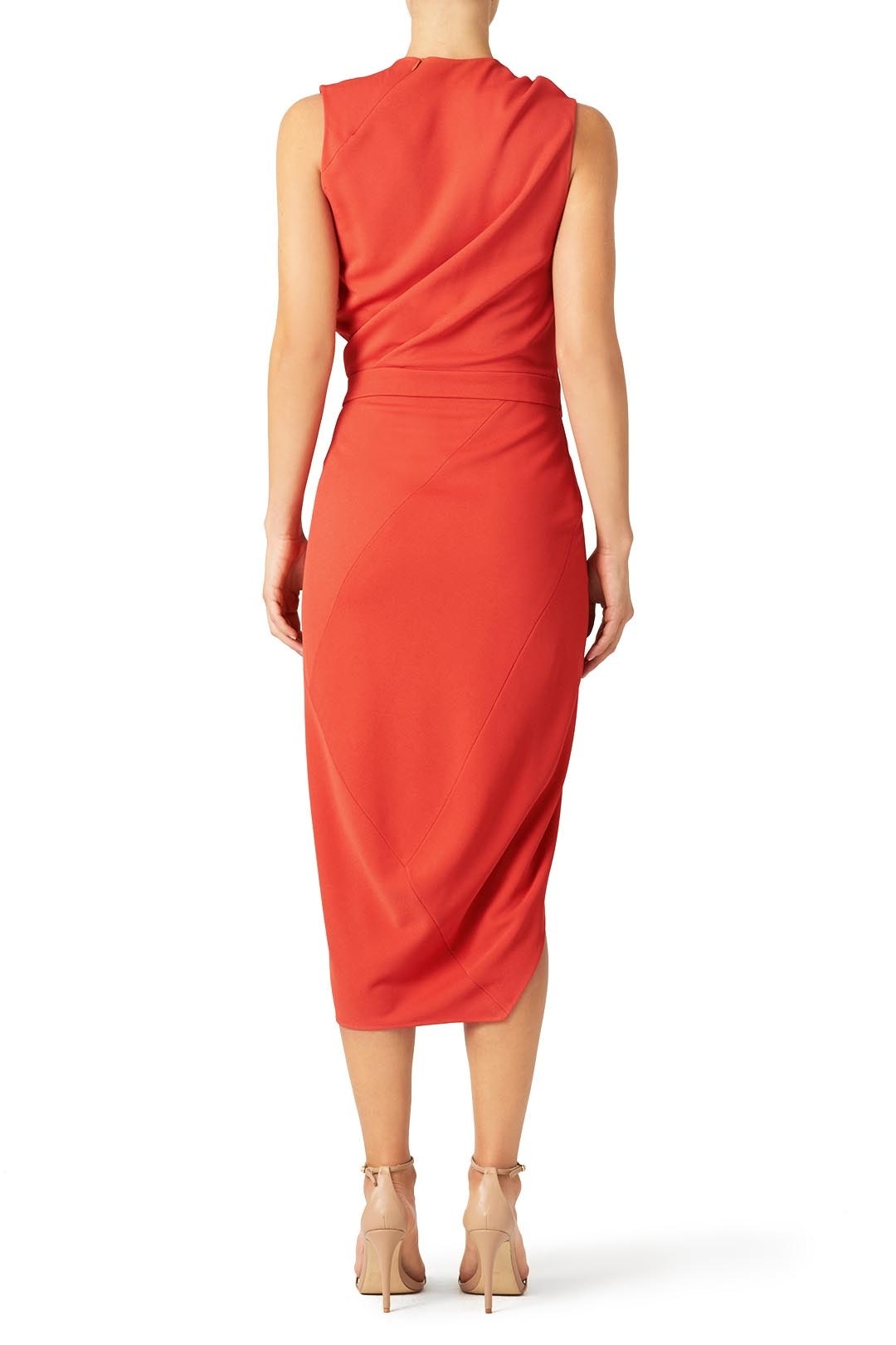 Red French Twist Sheath by Narciso Rodriguez 1