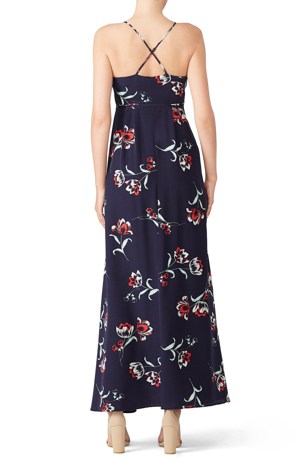 Navy Rush Hour Wrap Maxi by YUMI KIM 1