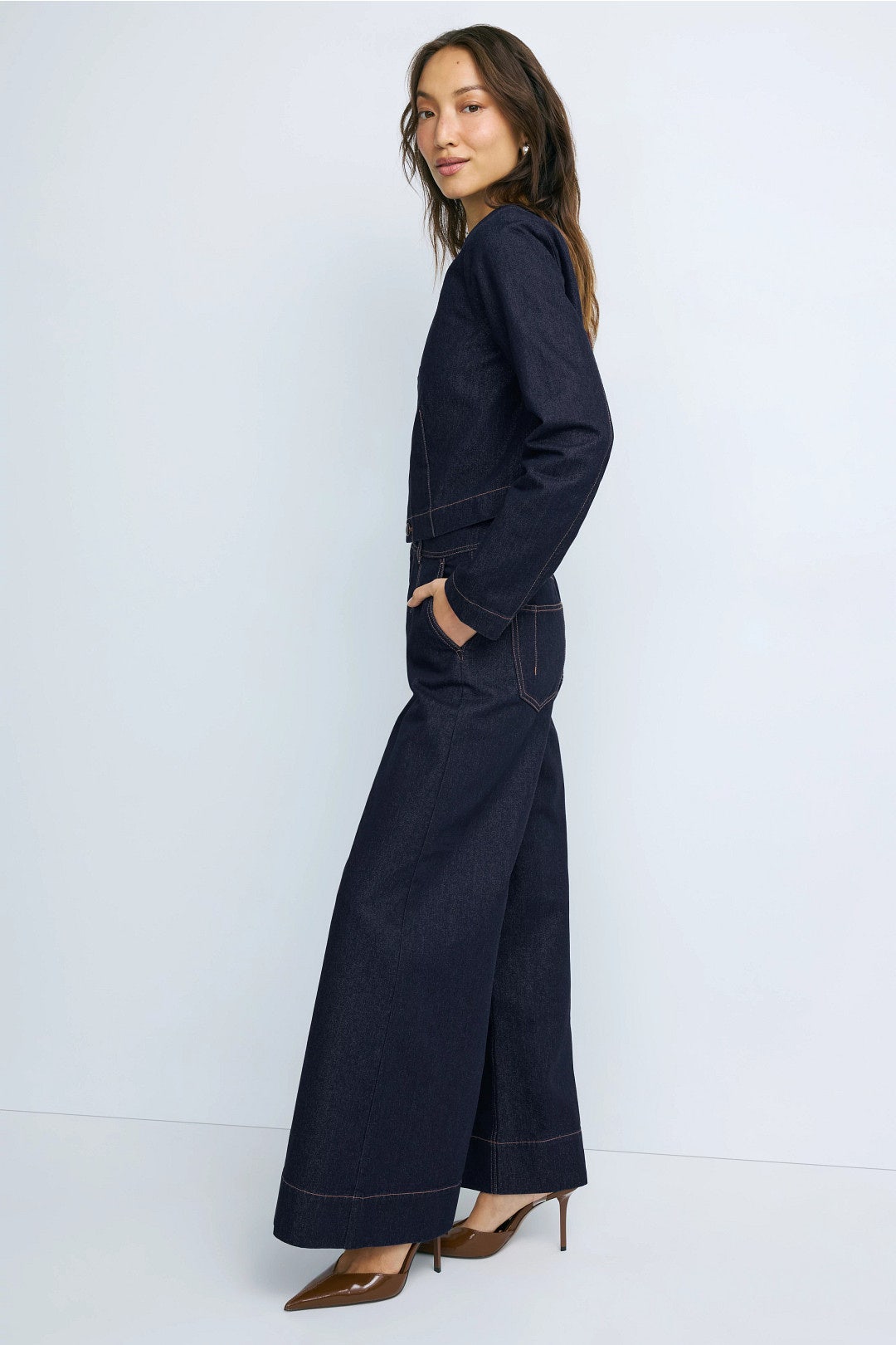 Sparkly Wide Leg Jeans by Derek Lam 10 Crosby x RTR 1