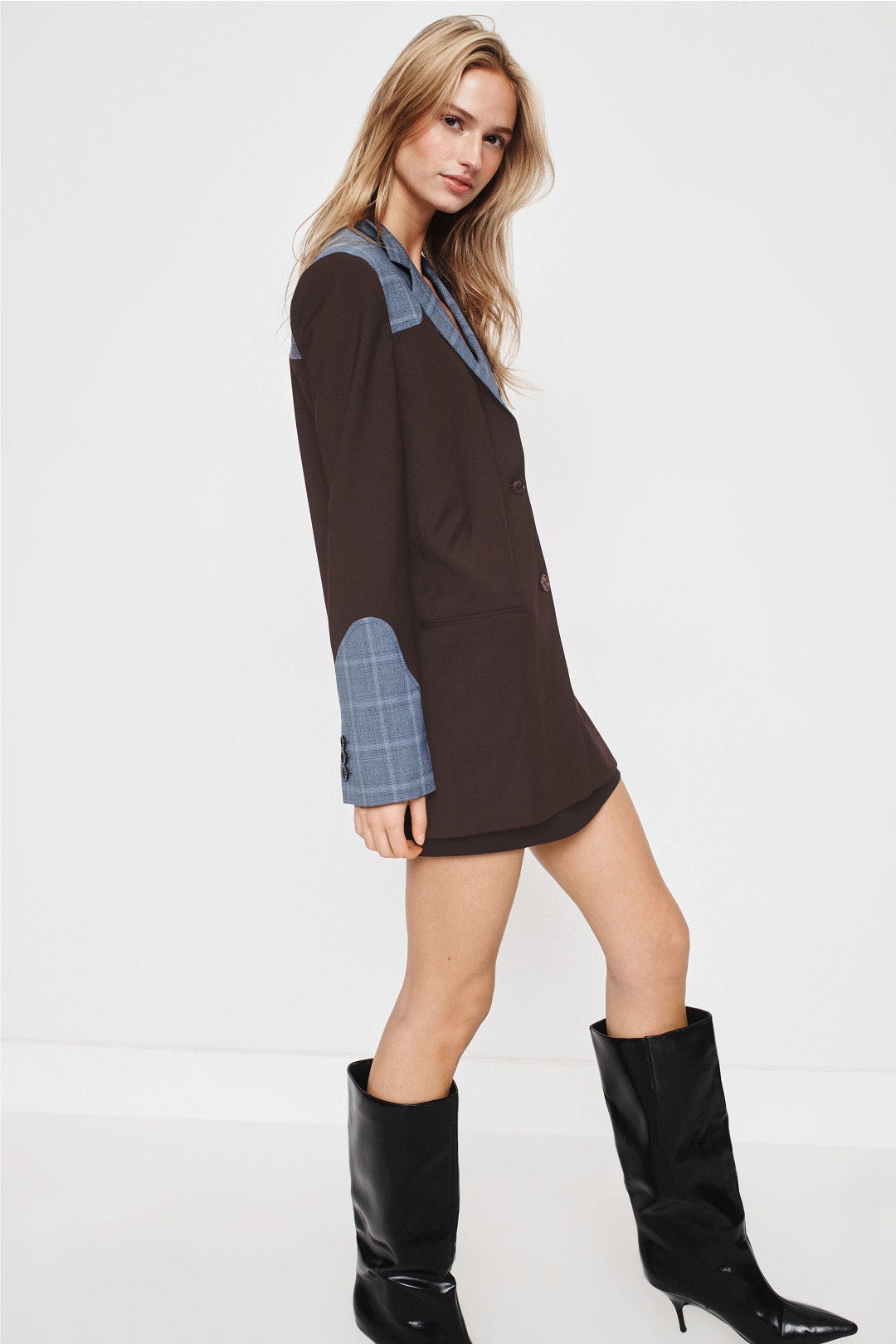Stretch Bland Wool Jacket by Moschino Jeans 1