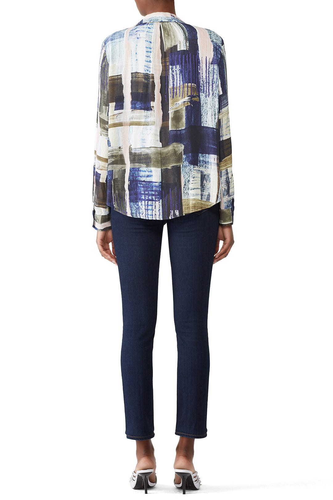 Printed Open Placket Shirt by Fifteen Twenty 2
