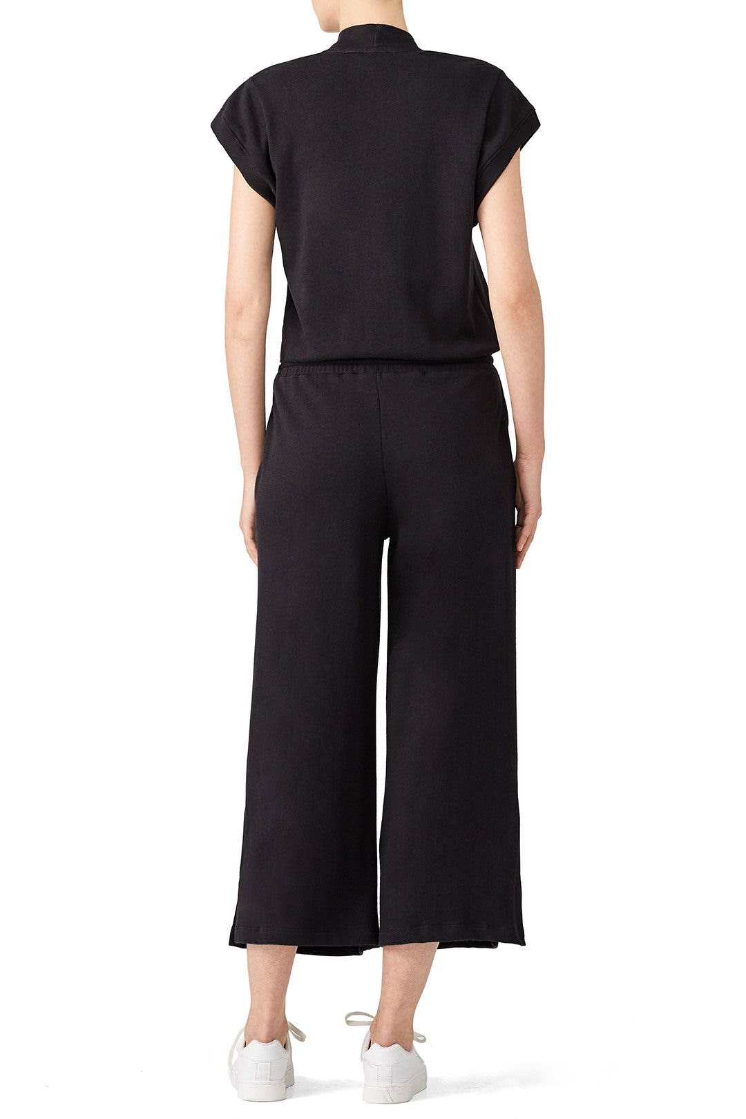 Black Sweatshirt Jumpsuit by KINLY 1