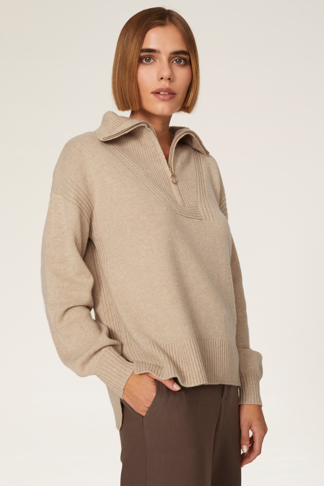 Elliot Half Zip Sweater by L.K. Bennett 1