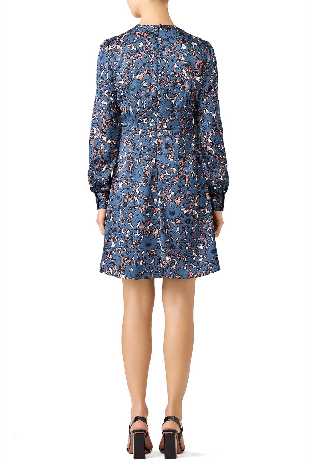 Blue Abstract Floral Dress by Slate & Willow 2
