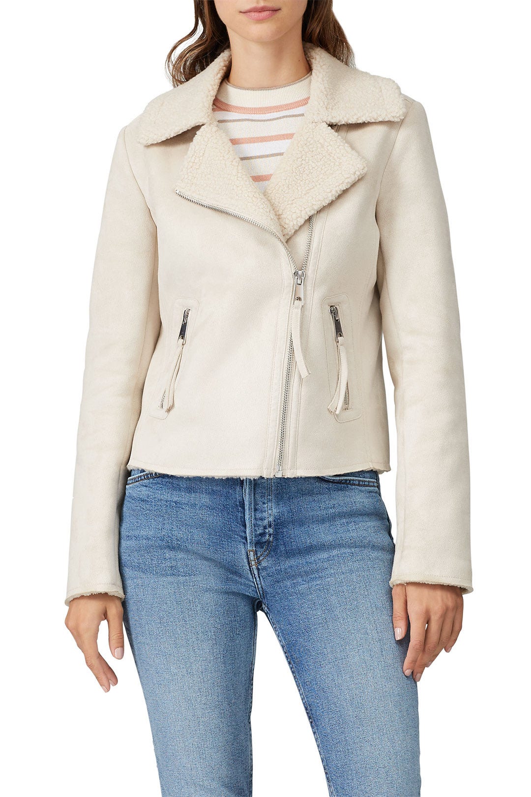 Oat Faux Sherpa Jacket by Slate & Willow 1