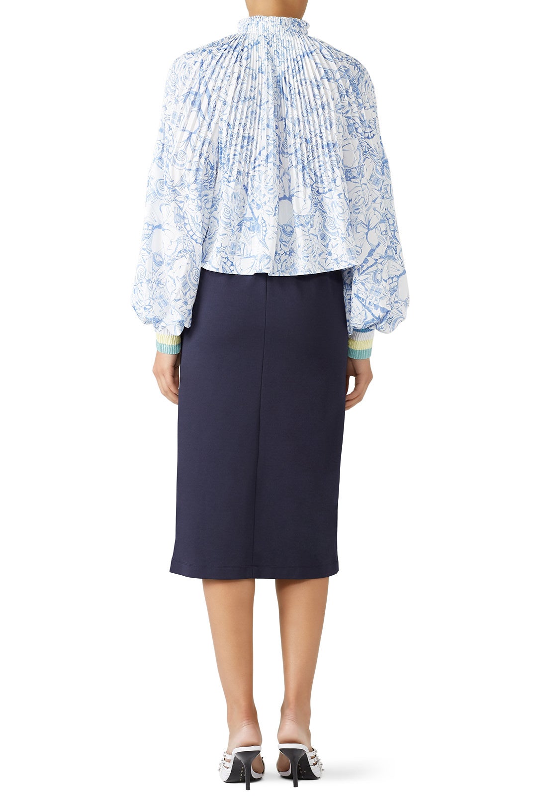 Isa Toile Cropped Edwardian Top by Tibi 1