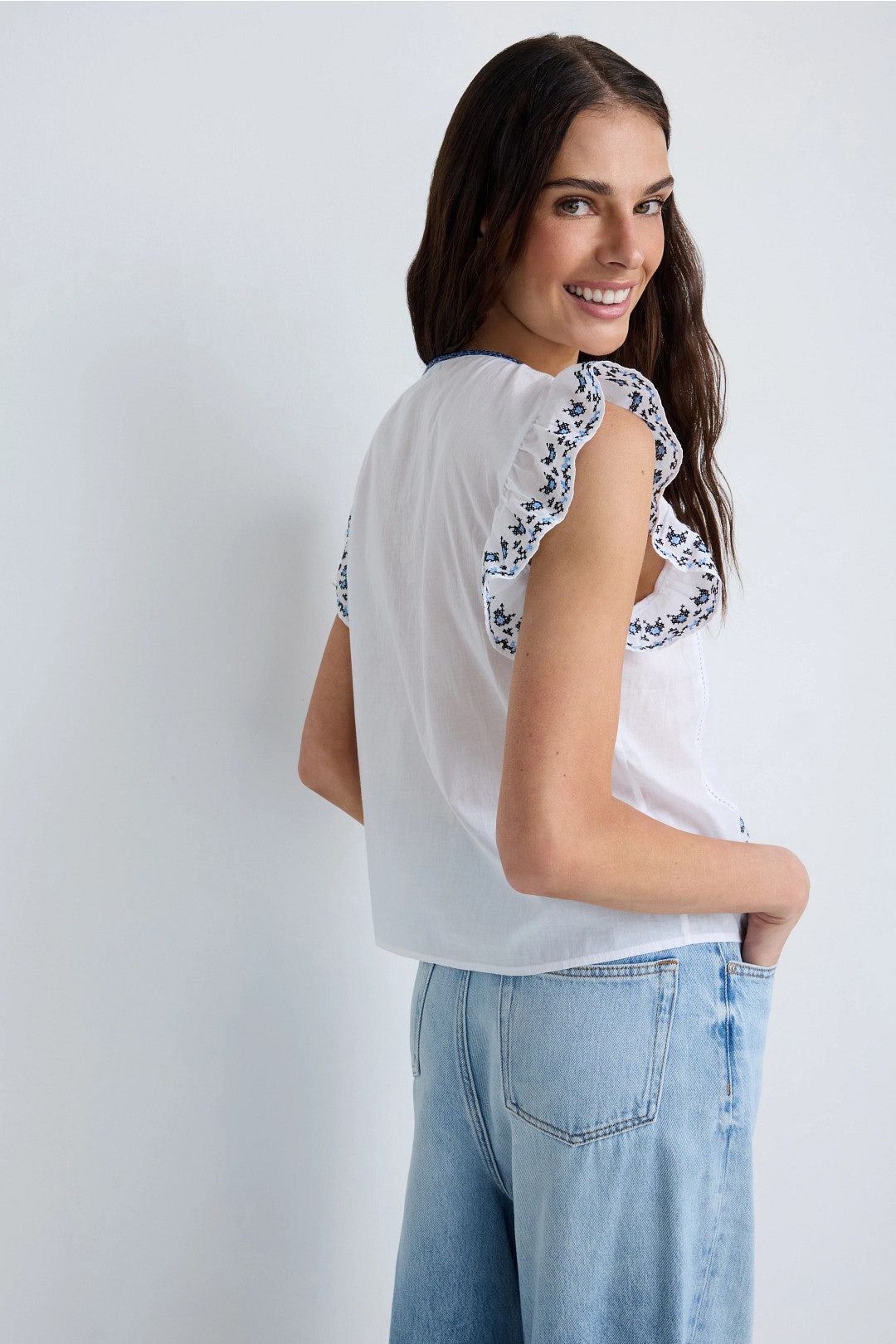 Diana Embroidery Top by west of. 2