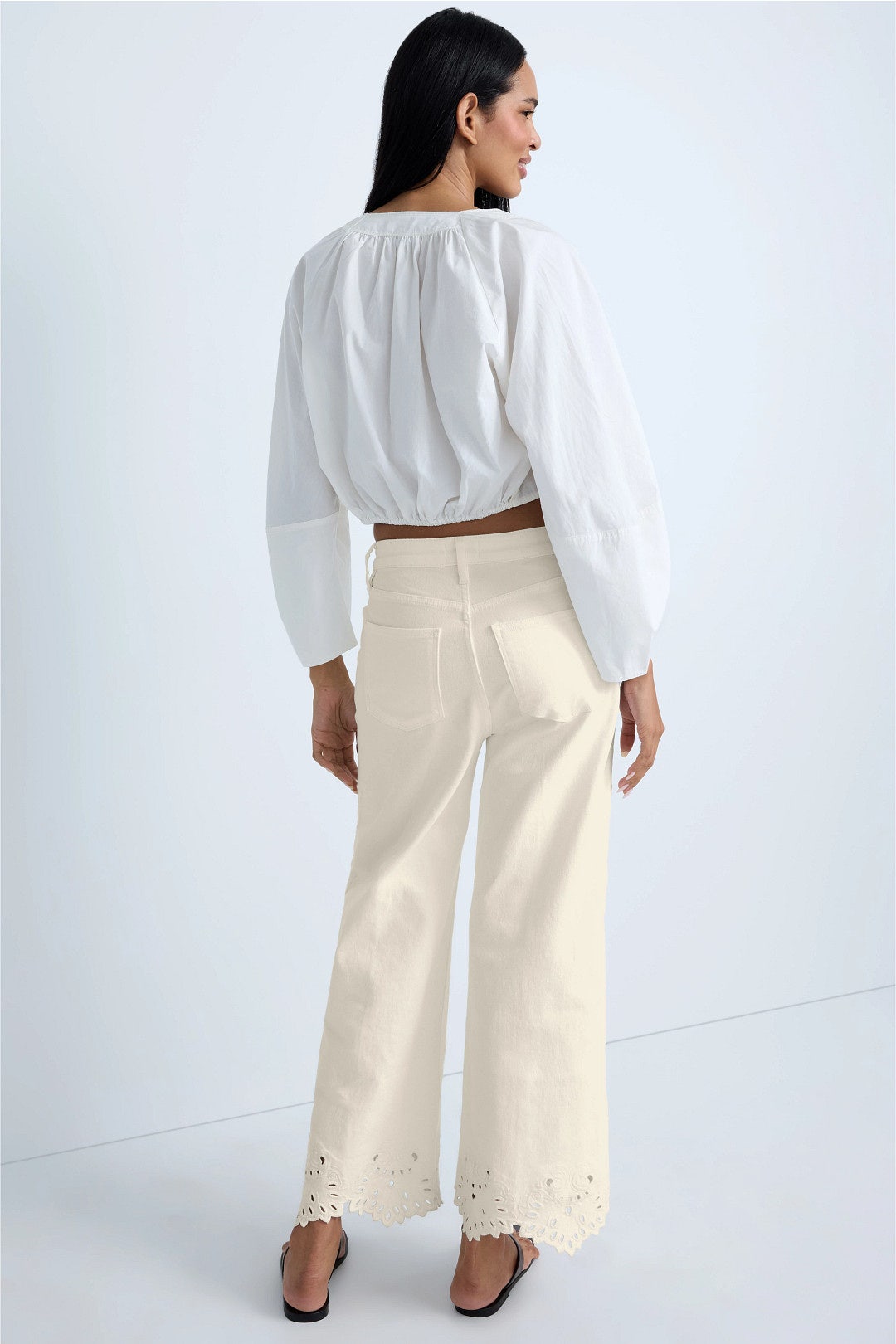 Mia Broderie Wide Leg Jeans by Joe's Jeans 2