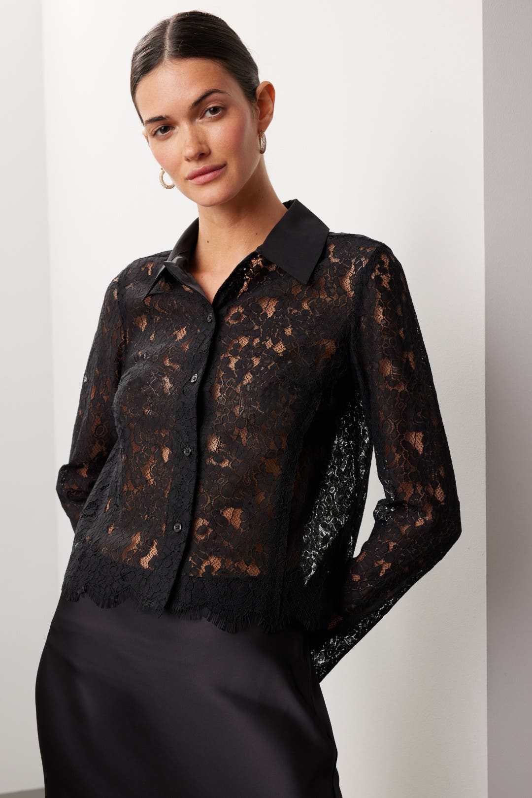 【値下げ】lace blouse Black Lace Adele Blouse | Hyacinth House