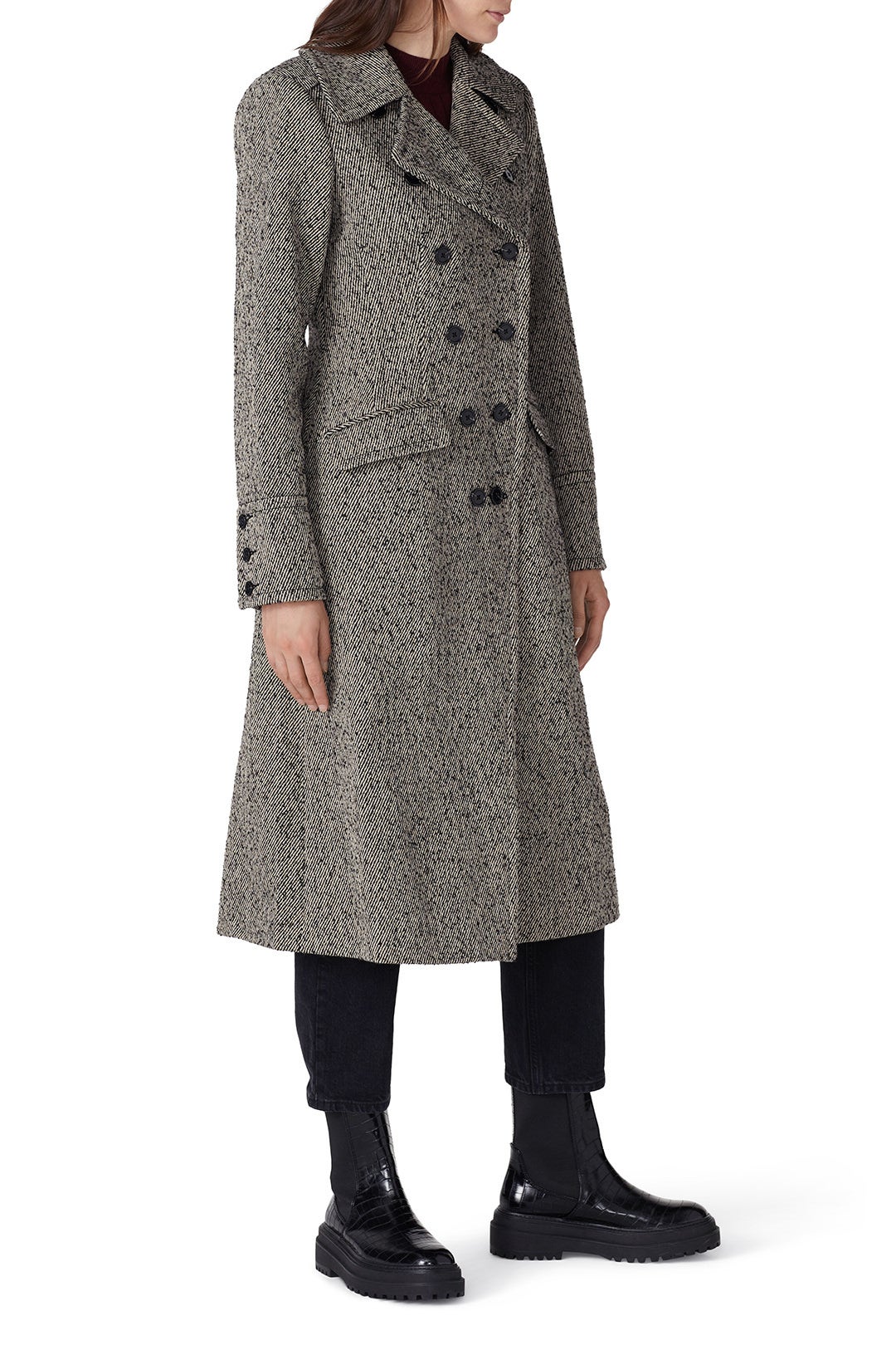Grey Double Breasted Coat by Marissa Webb x RTR 1
