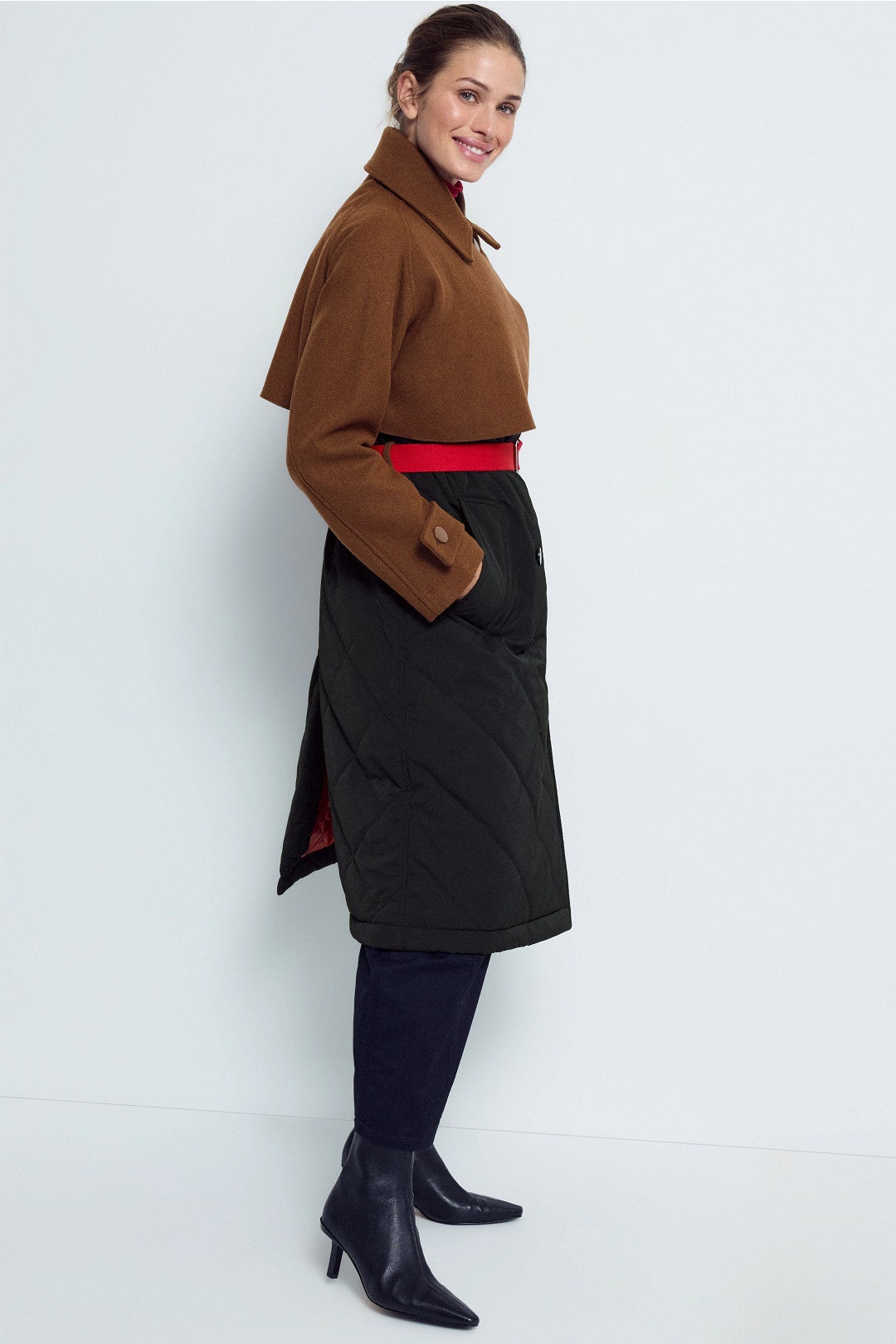 Combo Puffer Coat by PLAN C x RTR 1