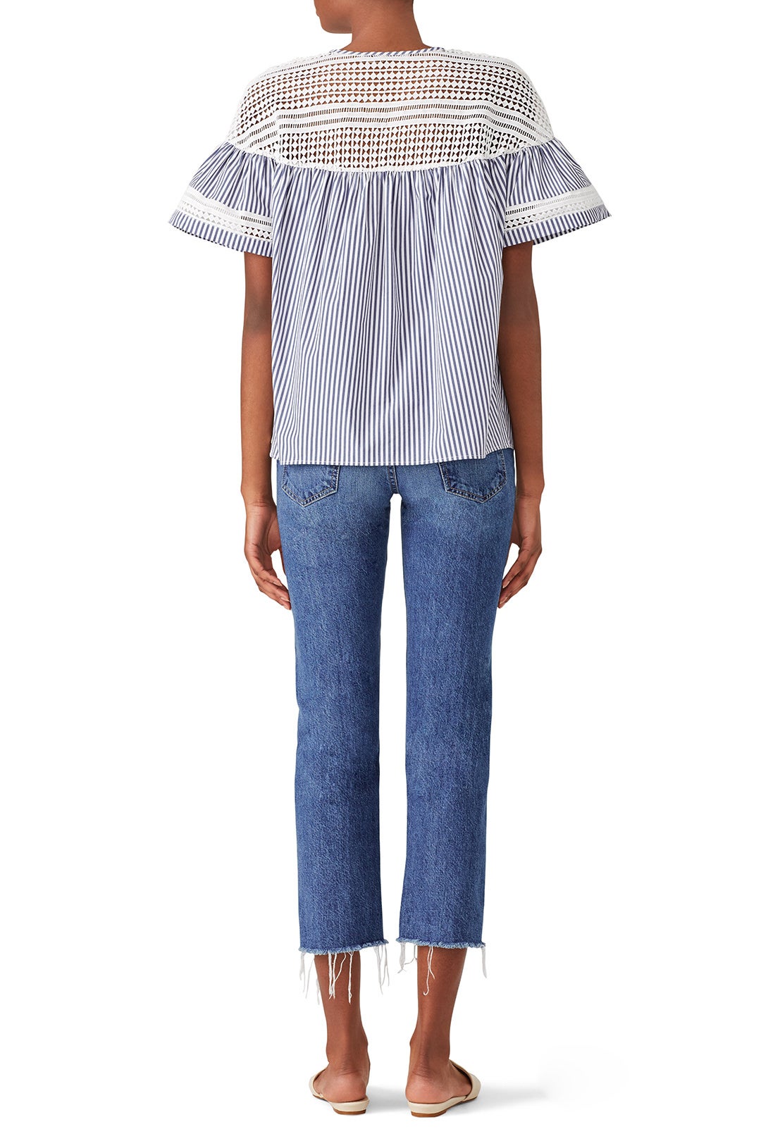 Short Sleeve Stripe Top by Scotch & Soda 2