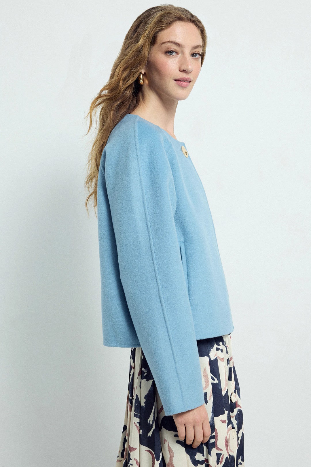 Micah Collarless Jacket by Tanya Taylor 1