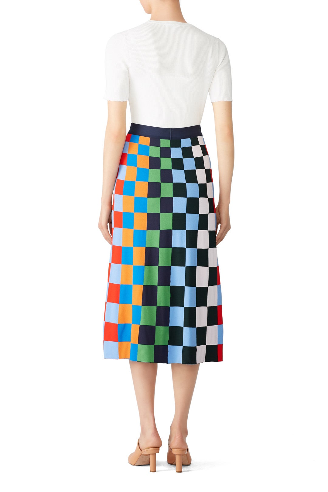 Tech Knit Checkered Skirt by Tory Sport 2