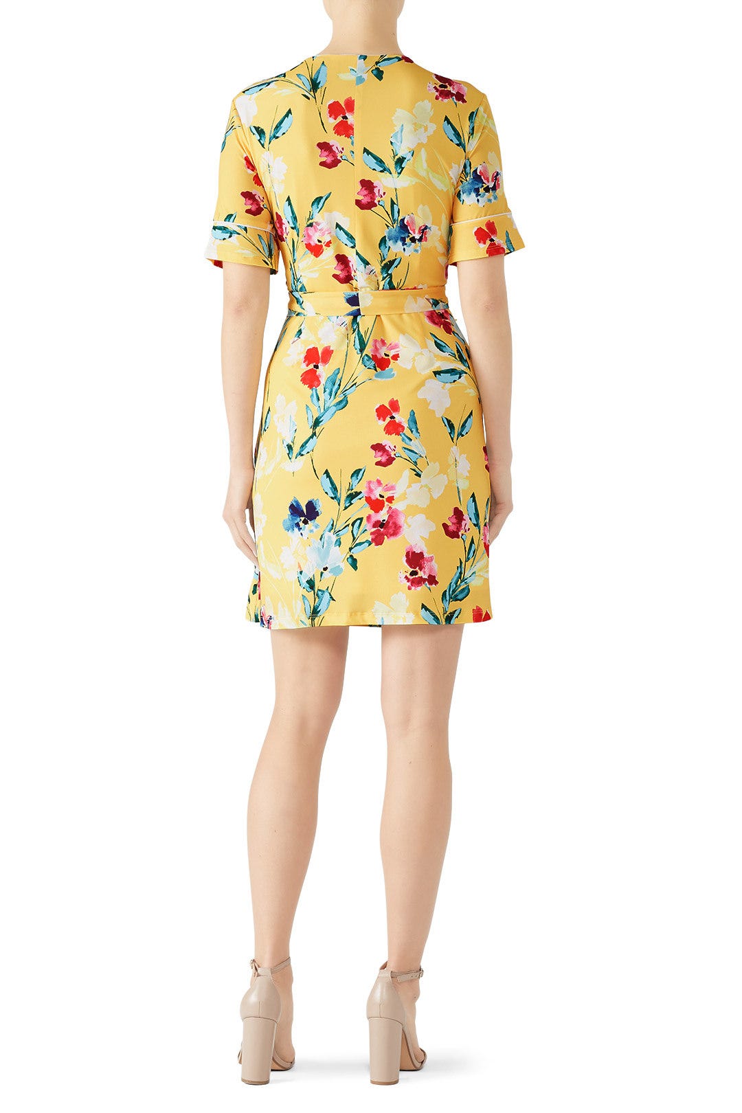 Floral V-Neck Wrap Dress by Alexia Admor 1