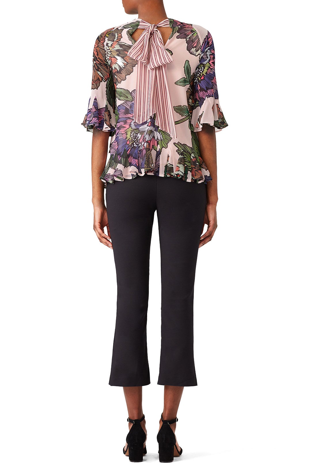 Floral Tie Back Top by Badgley Mischka 2