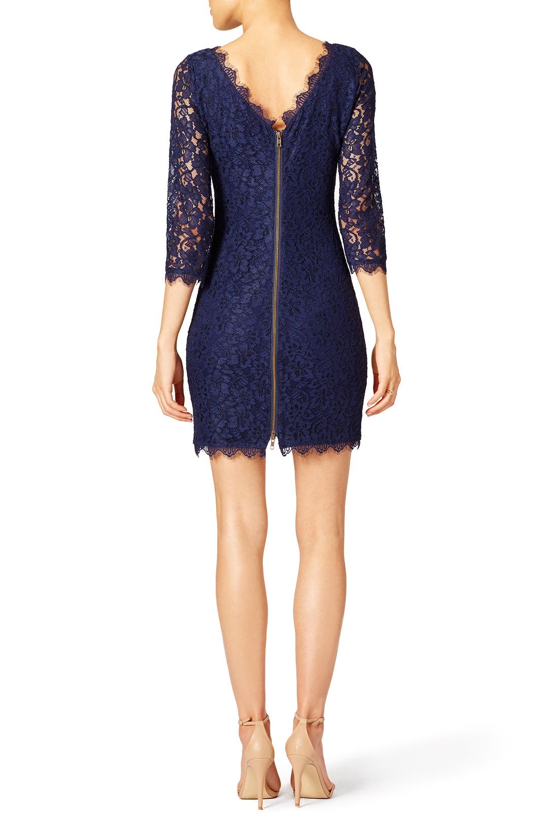 Navy Zarita Sheath by Diane von Furstenberg | Rent the Runway