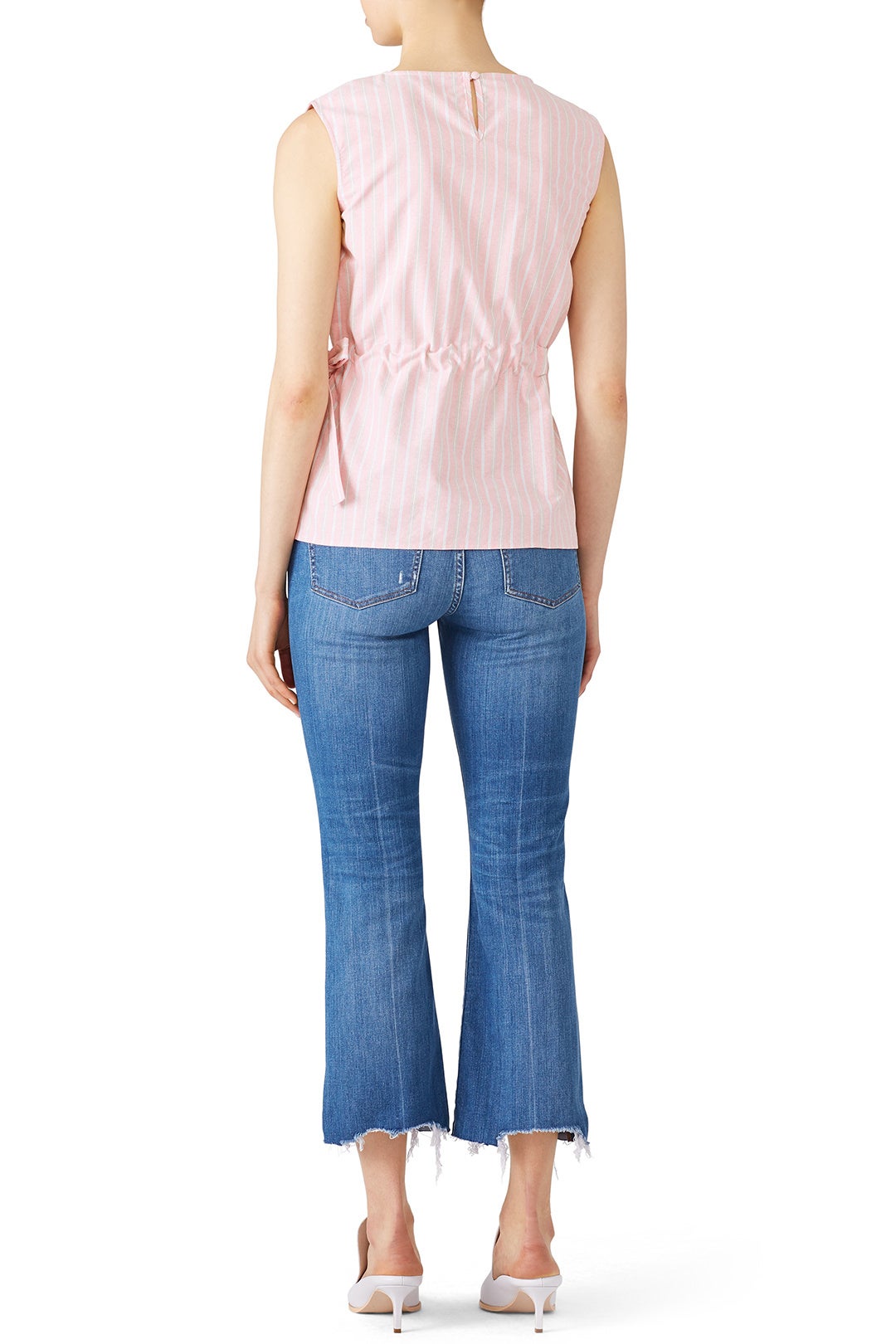 Tie Waist Sleeveless Top by EVIDNT 2